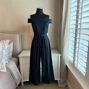 Chelsea28 Off-Shoulder Navy Jumpsuit Sz.4